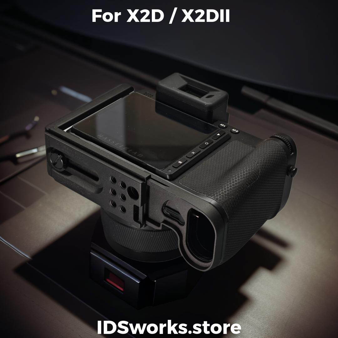 IDSworks HASSELBLAD X2D and X2DII modular L-bracket and/or baseplate attachment IDS initial design studio